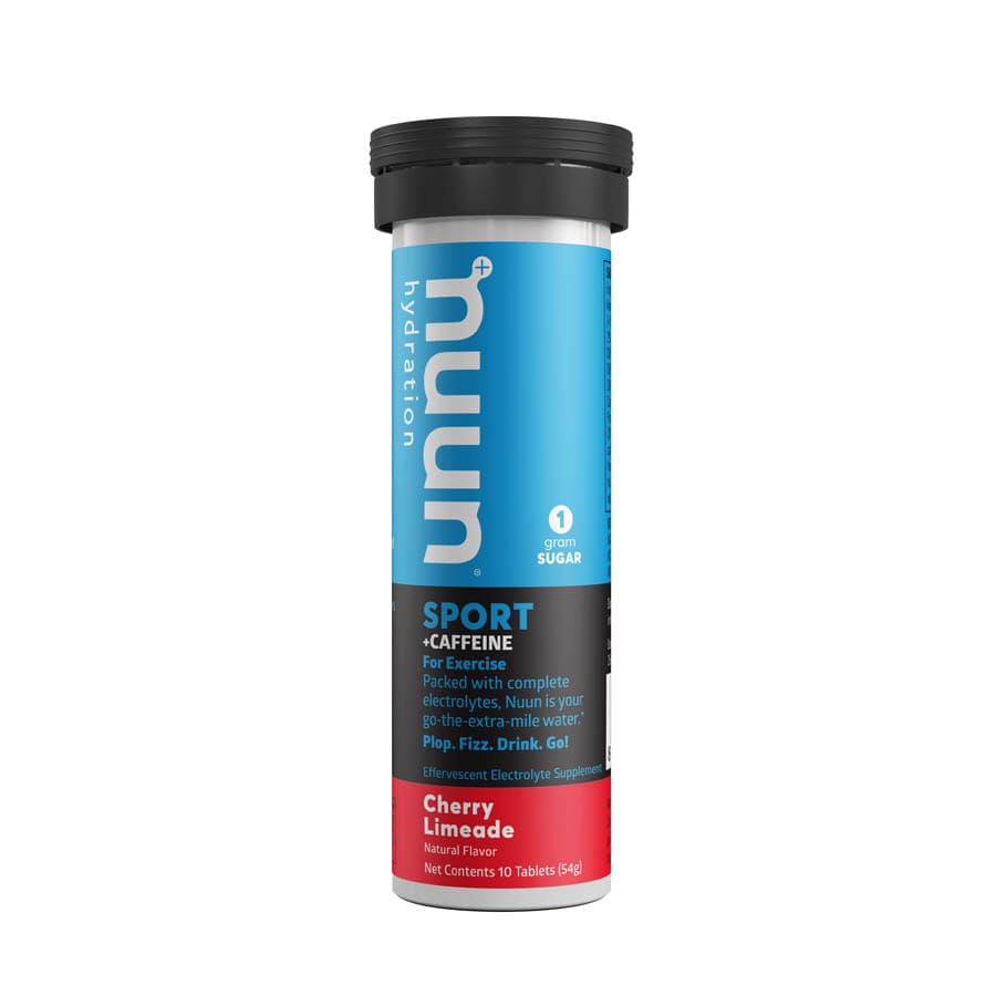 Nuun Sport with Caffeine Cherry Limeade, Box of 8, 10 servings Drink Mixes