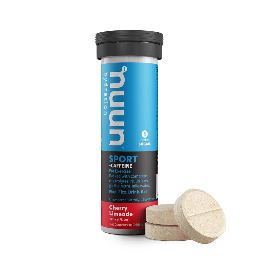 Nuun Sport with Caffeine Nuun, Sport with Caffeine, Drink Mix, Cherry Limeade, Box of 8, 10 servings Drink Mixes