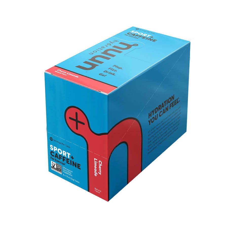 Nuun Sport with Caffeine Nuun, Sport with Caffeine, Drink Mix, Cherry Limeade, Box of 8, 10 servings Drink Mixes