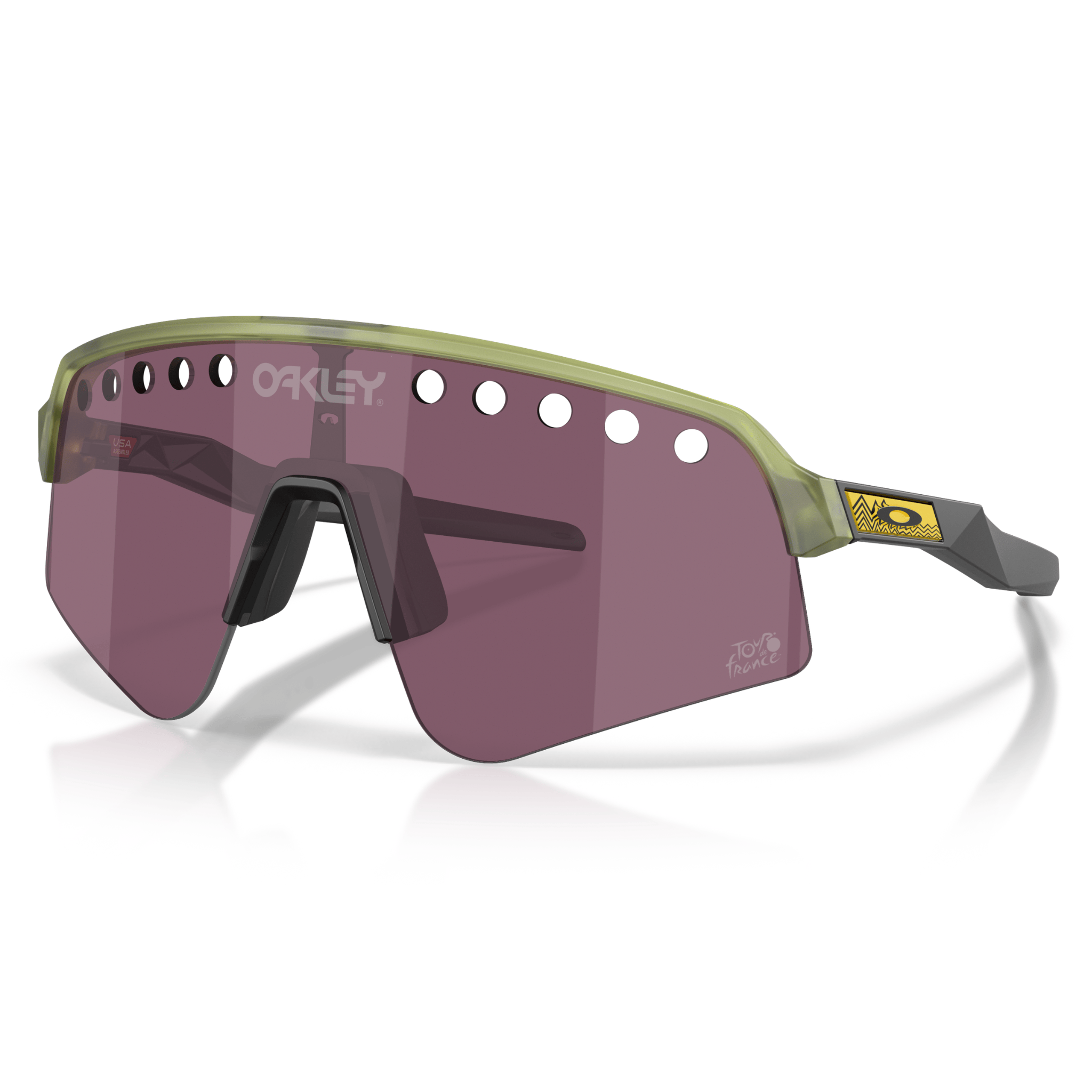 Oakley Sutro Lite Sweep TDF Matte Translucent Fern Prizm Road Black Apparel - Apparel Accessories - Sunglasses
