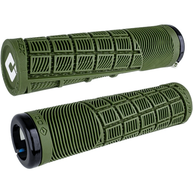 ODI Reflex V2.1 Lock-On Grips – Army Green Parts - Handlebar Grips