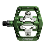 OneUp Clip Pedals Dark Green Parts - Pedals - Mountain - Flats