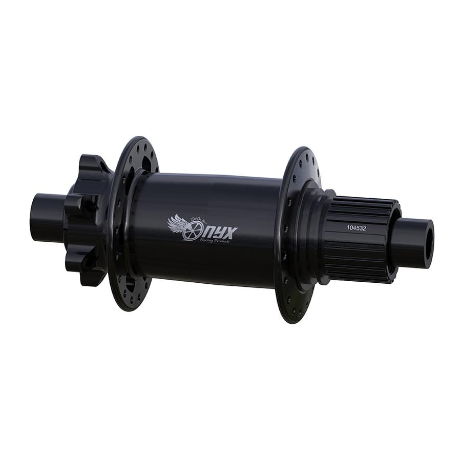 Onyx Racing Products MTB DH Rear himano Micro Spline, Black Disc Hubs