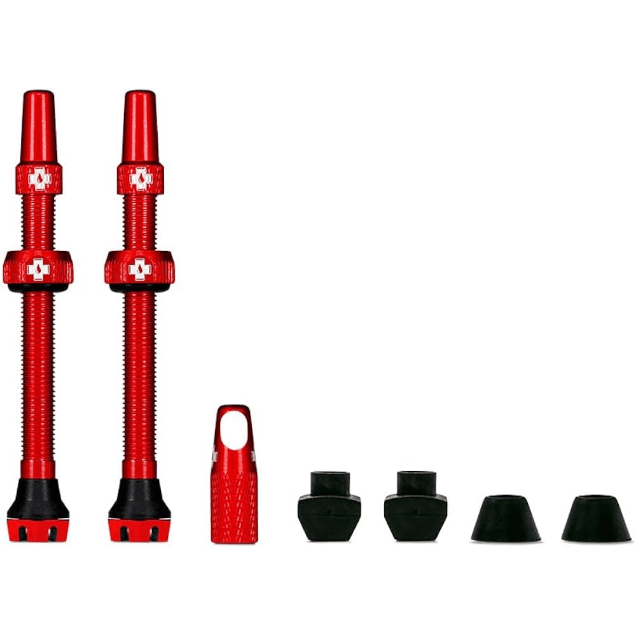 Open Box - Muc-Off V2 Tubeless Valve Presta Pair Red 60mm Parts - Valves