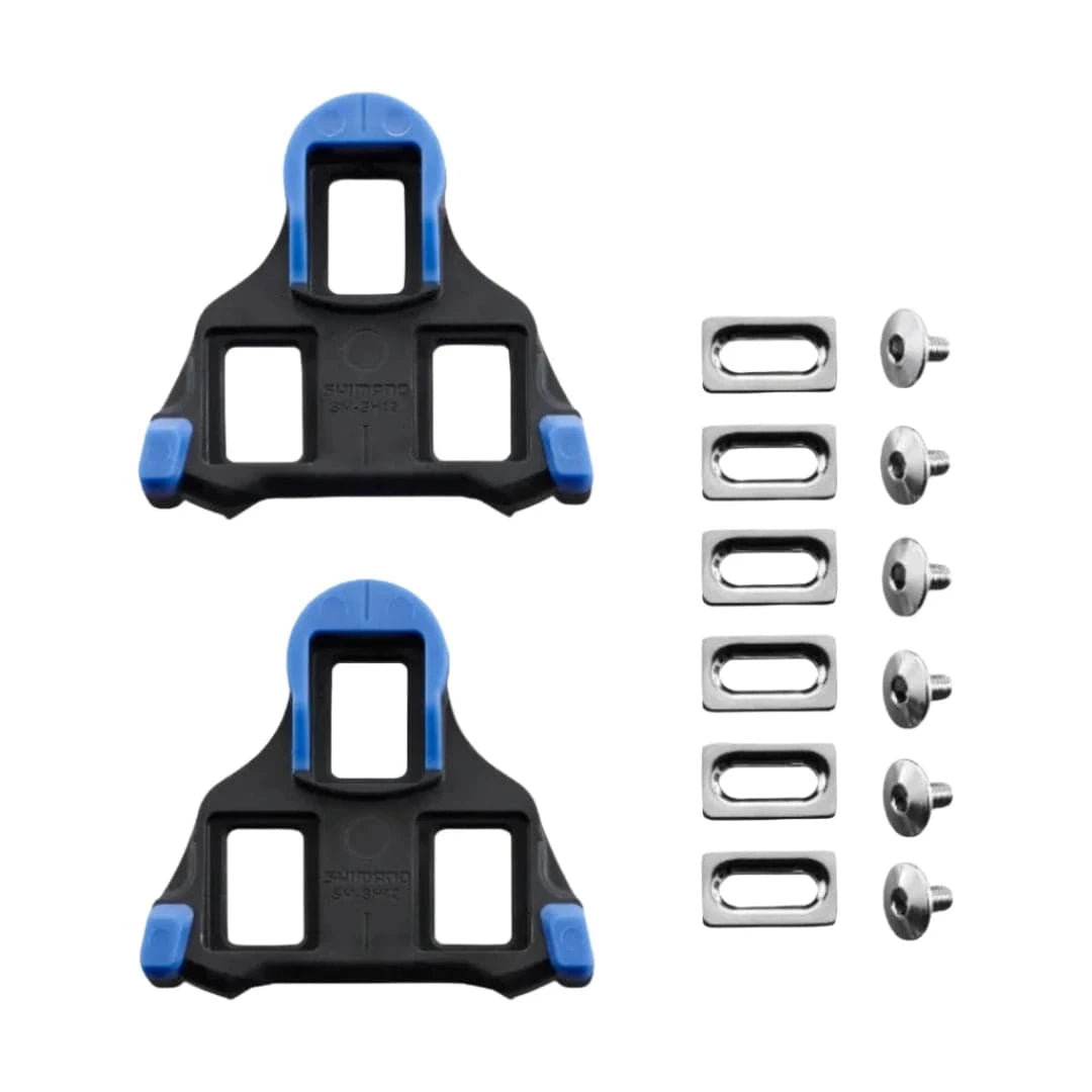 Open Box - Shimano SPD-SL Cleats SM-SH12 Blue Parts - Cleats - 3 Bolt