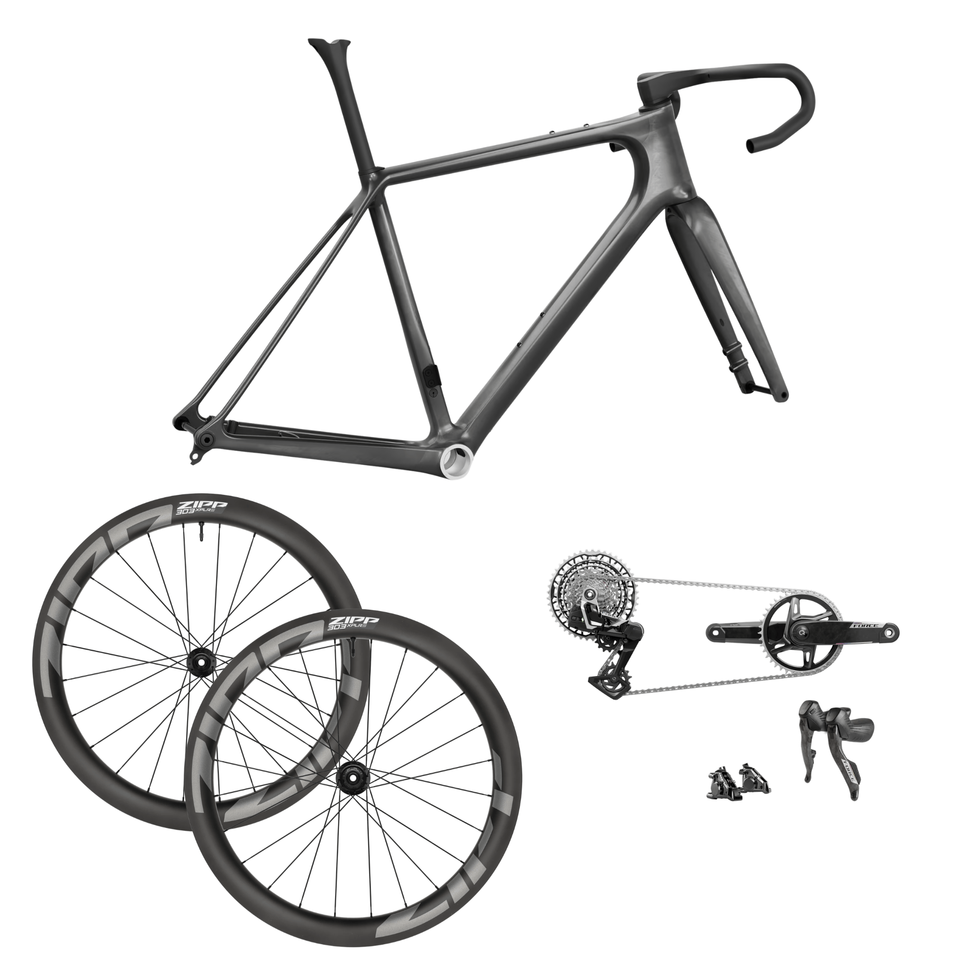 OPEN U.P.P.E.R CONCE.PT Force AXS XPLR Gloss Raw / M Bikes - Gravel
