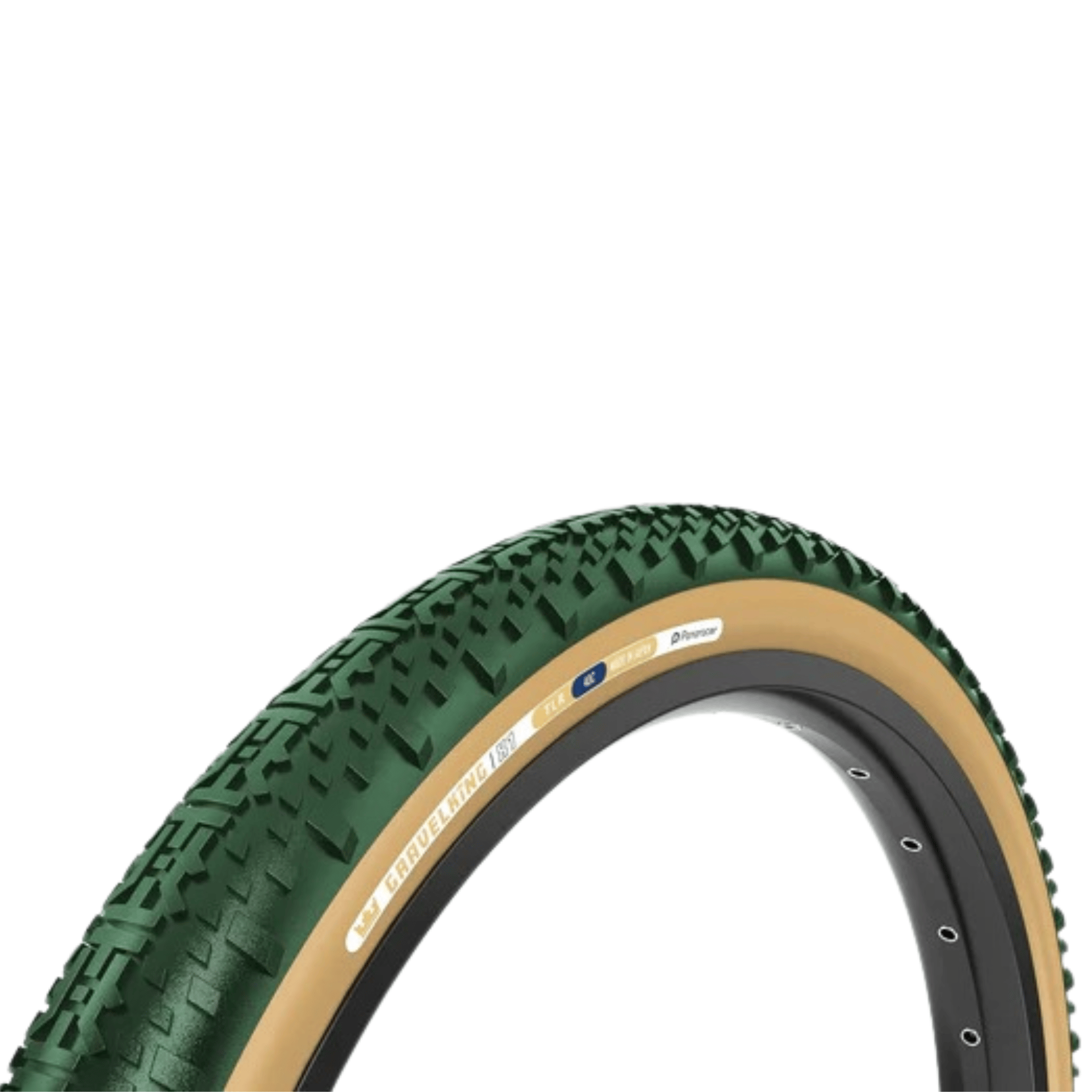 Panaracer GravelKing X-1 Tire British Green/Brown / 700c x 40mm Parts - Tires - Gravel