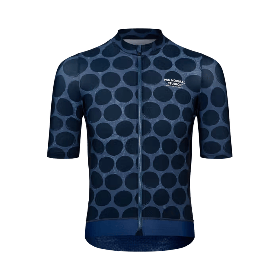 Pas Normal Studios Men's Essential Jersey Dot Dark Navy / M Apparel - Clothing - Men's Jerseys - Road