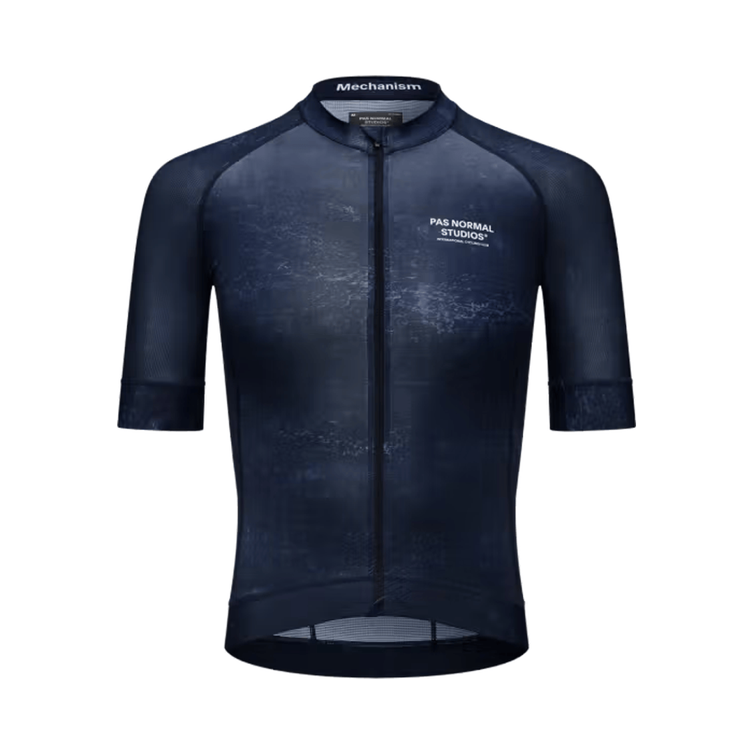 Pas Normal Studios Men's Mechanism Jersey AOP Indigo / S Apparel - Clothing - Men's Jerseys - Road
