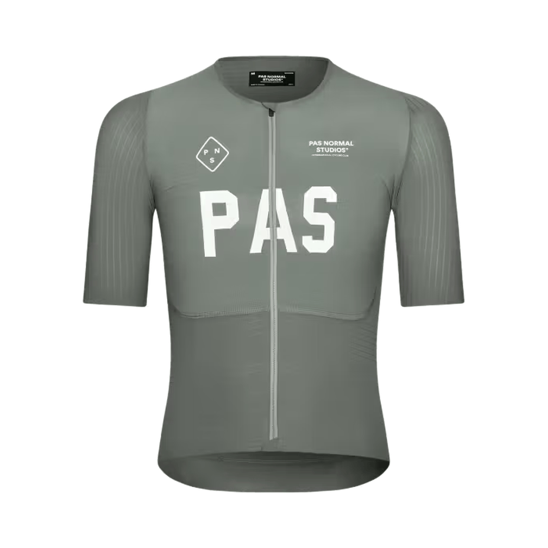 Pas Normal Studios Men's PAS Mechanism Pro Jersey Grey Moss / S Apparel - Clothing - Men's Jerseys - Road