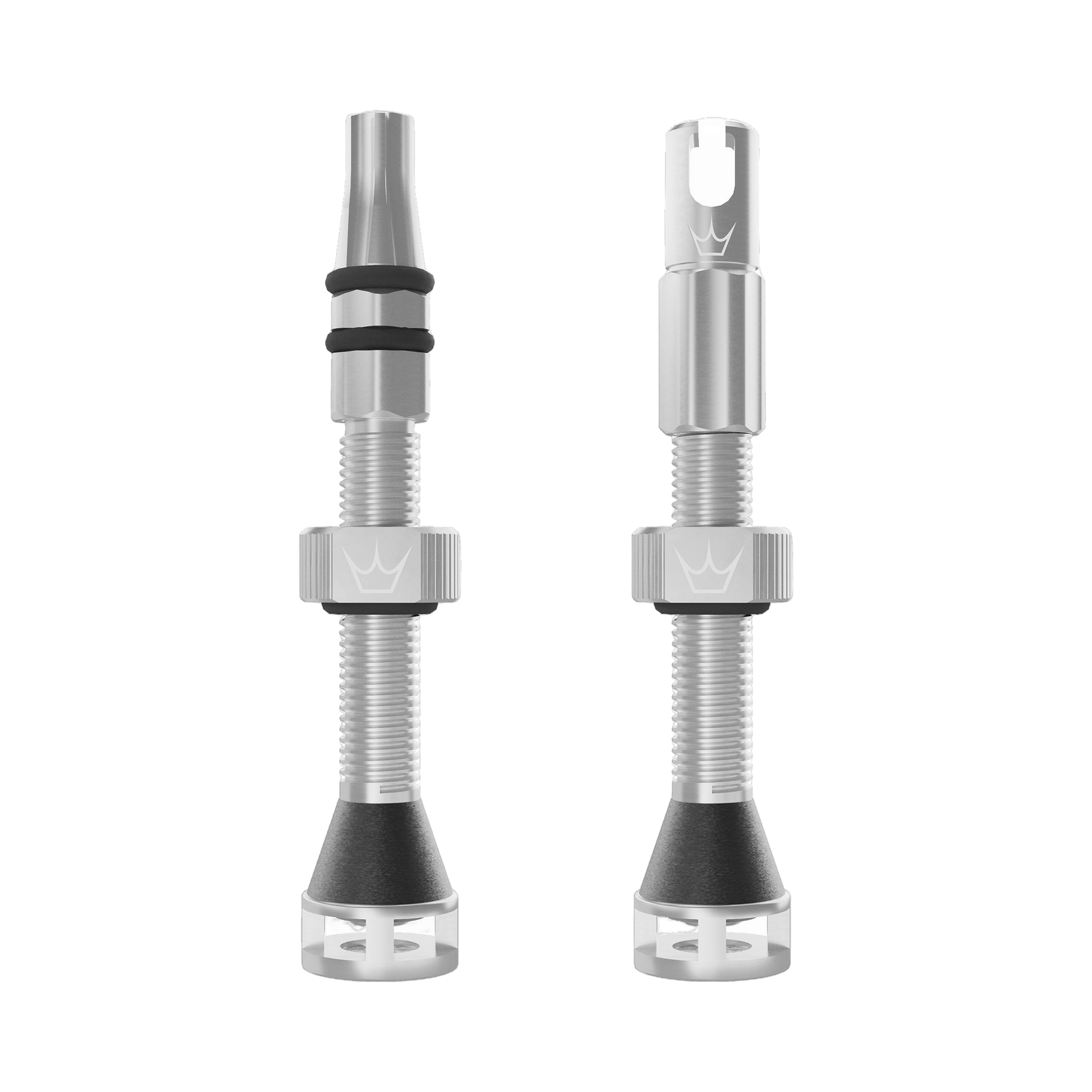 Peaty's Holeshot Fast Flow Tubeless Valves Silver Parts - Valves