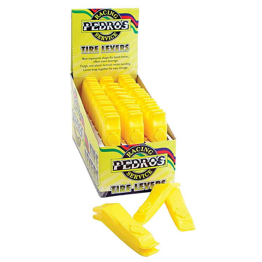 Pedro's Tire Levers - Various Colours (Pair) Pedro's, Tire lever, Pack of 24, Yellow Accessories - Tools - Tire Levers