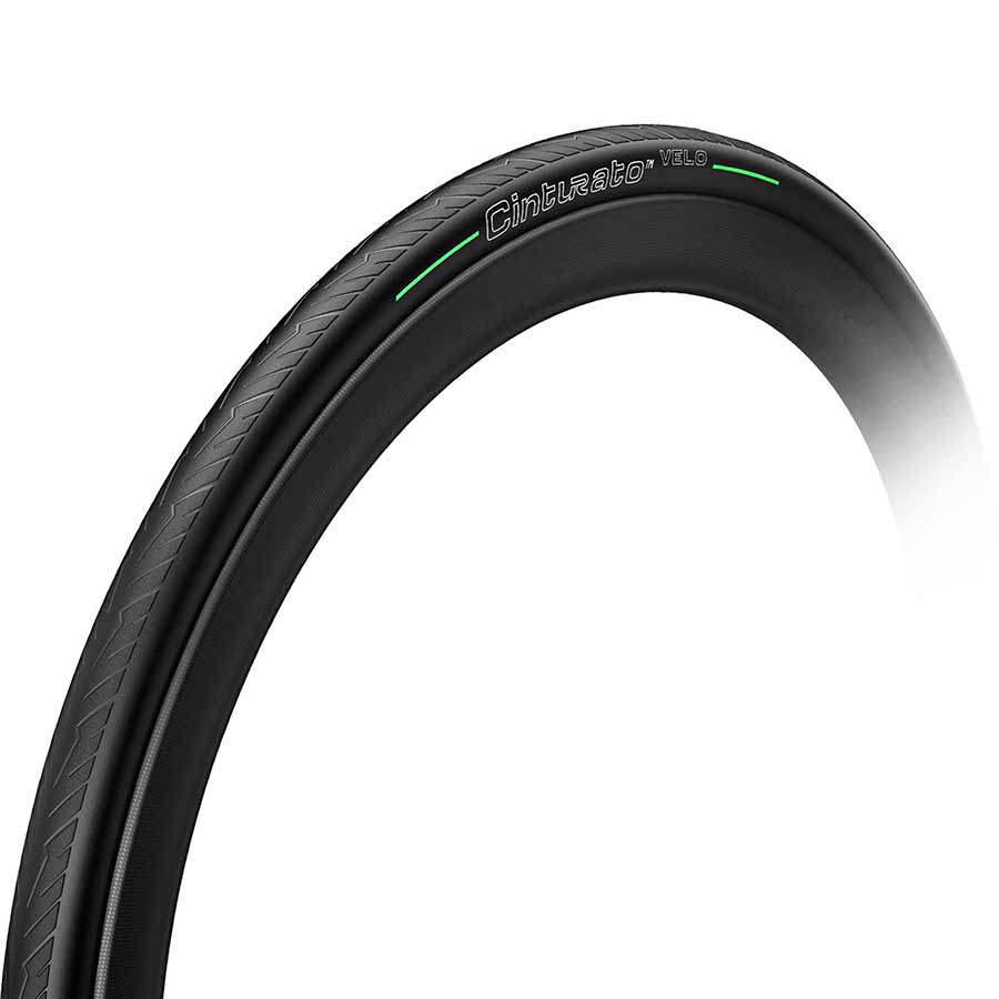 Pirelli Cinturato Velo TLR Pirelli, Cinturato Velo TLR, Road Tire, 700x35C, Folding, Tubeless Ready, SmartNET Silica, ArmourTech, 66TPI, Black Road Tires