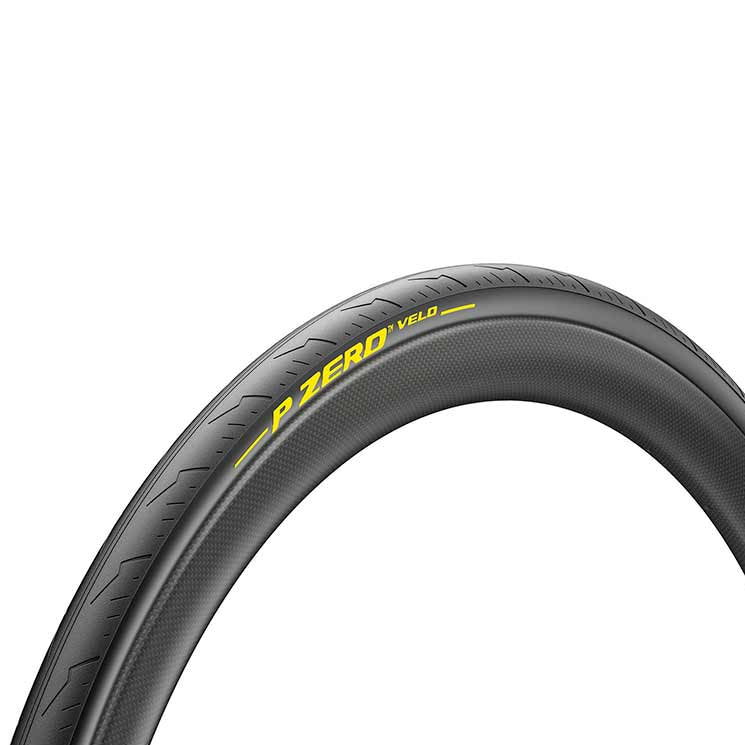 Pirelli P ZERO Velo Tubular Pirelli, P ZERO Velo Tubular, Road Tire, 700x25C, Tubular, YellowSOFT, TechBELT, 300TPI, Black Road Tires