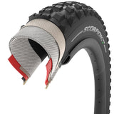 Pirelli Scorpion E-MTB R Pirelli, Scorpion E-MTB R, Mountain Tire, 27.5x2.60, Folding, Tubeless Ready, SmartGRIP+, Hyperwall, 60TPI, Black Mountain Tires