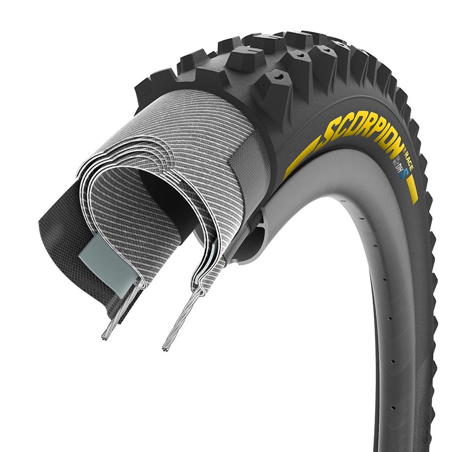 Pirelli Scorpion Race DH S Pirelli, Scorpion Race DH S, Mountain Tire, 29''x2.50, Folding, Tubeless Ready, SmartEVO DH, DualWALL, 60TPI, Black Mountain Tires