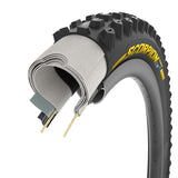 Pirelli Scorpion Race Enduro S Pirelli, Scorpion Race Enduro S, Mountain Tire, 29''x2.50, Folding, Tubeless Ready, SmartEVO DH, DualWALL, 60TPI, Black Mountain Tires