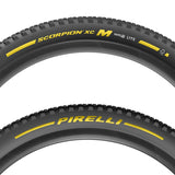 Pirelli Scorpion XC M Mountain Tire, 29x2.40, Folding, Tubeless Ready, SmartGRIP, ProWALL Yellow Pirelli, Scorpion Race XC M, Mountain Tire, 29x2.4, Folding, Tubeless Ready, Race XC Compound, Lite, 120TPI, Black Parts - Tires - Mountain