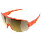 POC Aim Sunglasses Fluorescent Orange Translucent/Clarity Road/Partly Sunny Gold Apparel - Apparel Accessories - Sunglasses