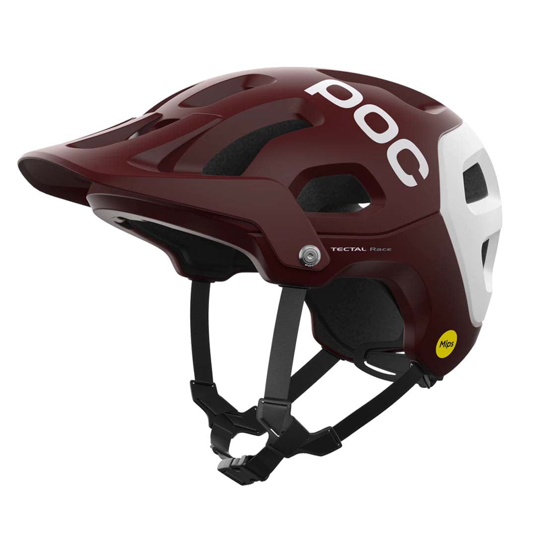 POC Tectal Race Mips Helmet Garnet Red/Hydrogen White Matt / Medium Apparel - Apparel Accessories - Helmets - Mountain - Open Face