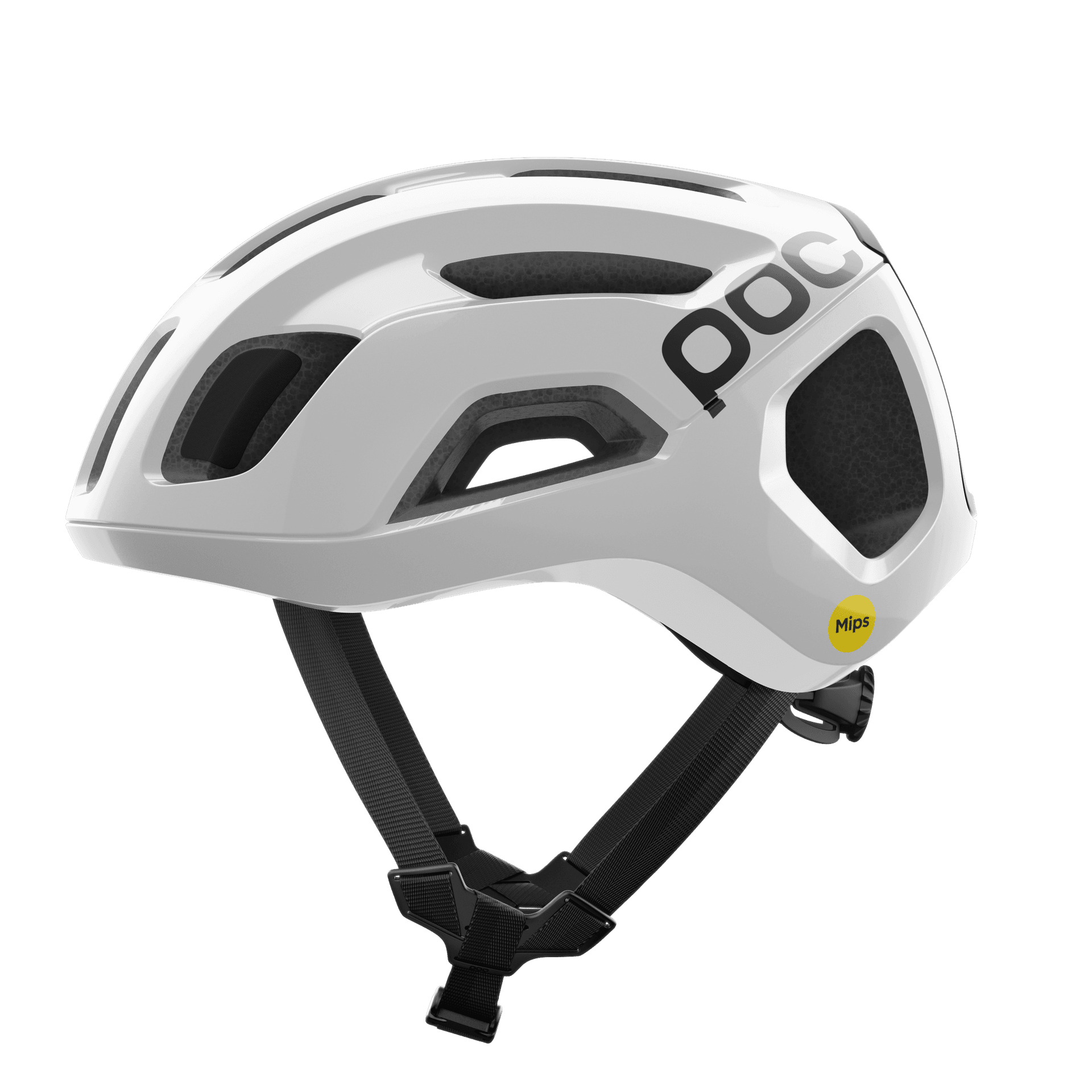 POC Ventral Air MIPS Helmet Hydrogen White/Uranium Black Matt w/Logo / S Apparel - Apparel Accessories - Helmets - Road