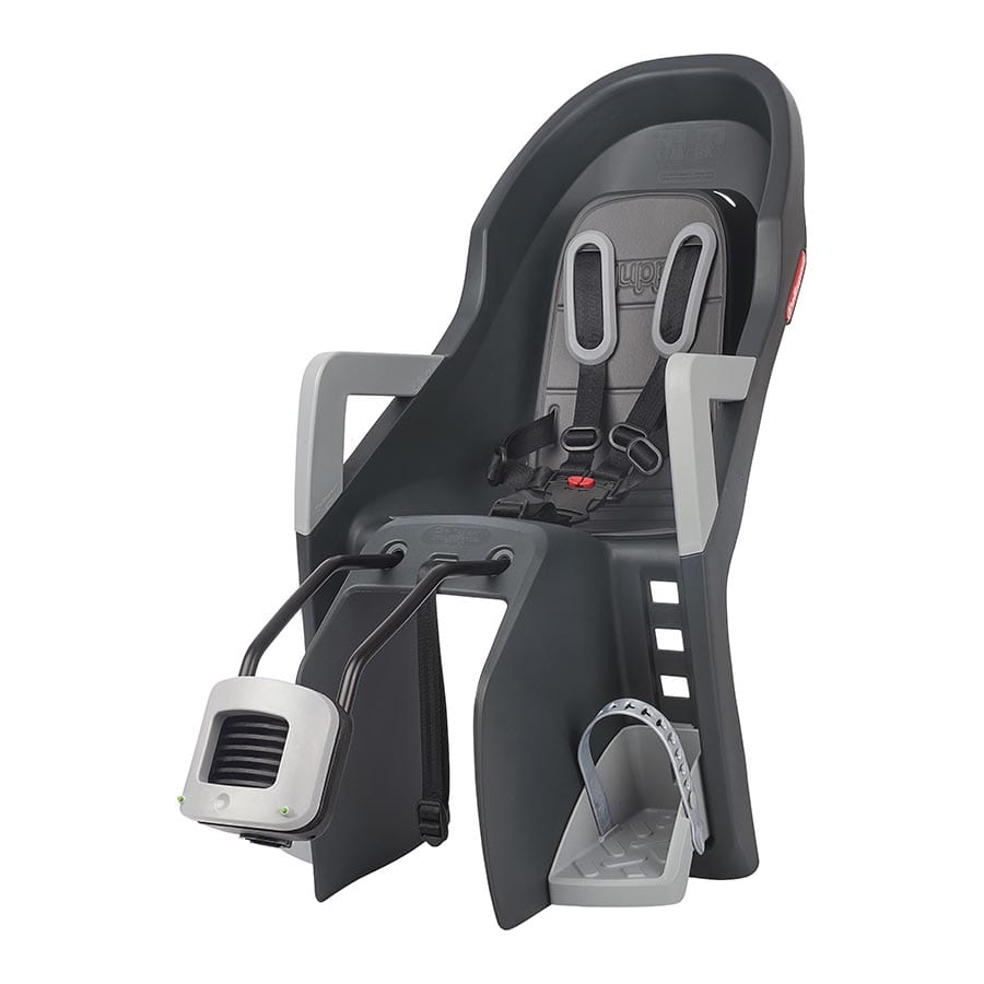 Polisport Guppy Maxi + FF Polisport, Guppy Maxi + FF, Baby Seat, On frame, Dark Grey/Silver, Grey Baby Seats