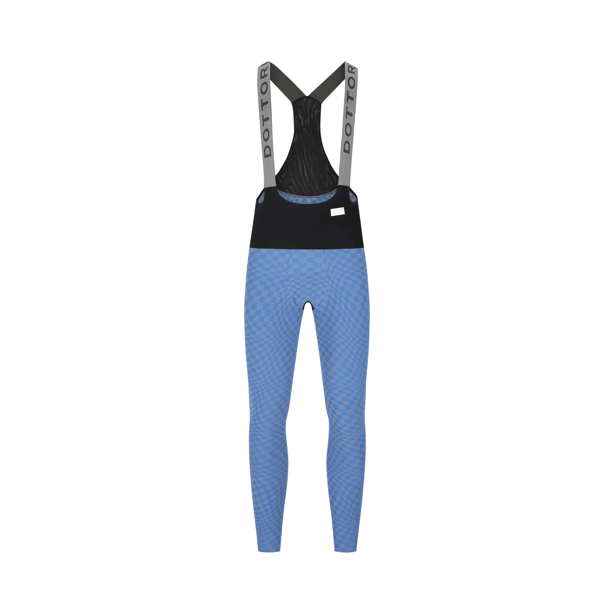 Q36.5 Men's Dottore Hybrid Bib Tights Supersonic Check / XS Apparel - Clothing - Men's Bibs - Road - Bib Tights