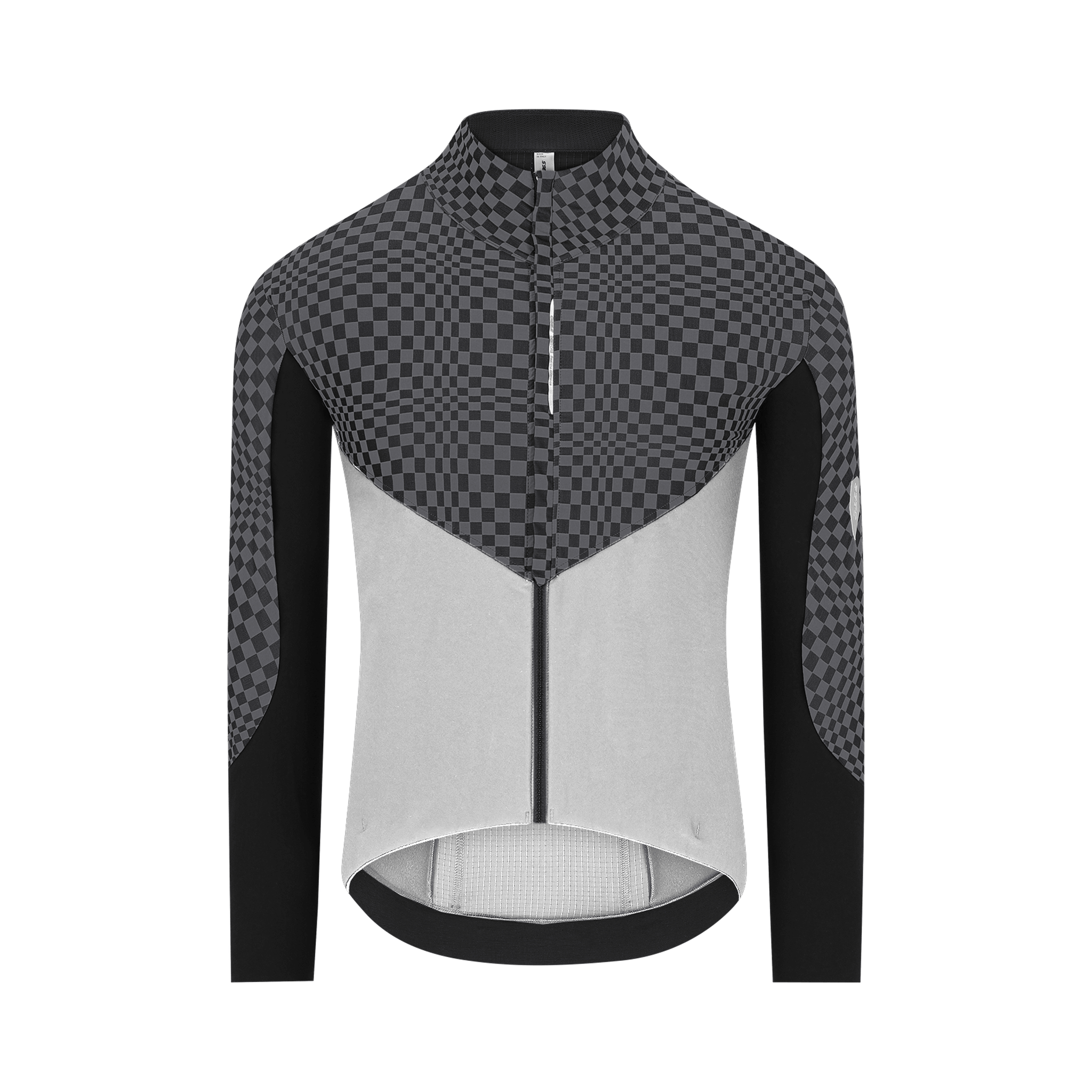 Q36.5 Men's Dottore Hybrid Que Long Sleeve Jersey Check Grey / XS Apparel - Clothing - Men's Jerseys - Road