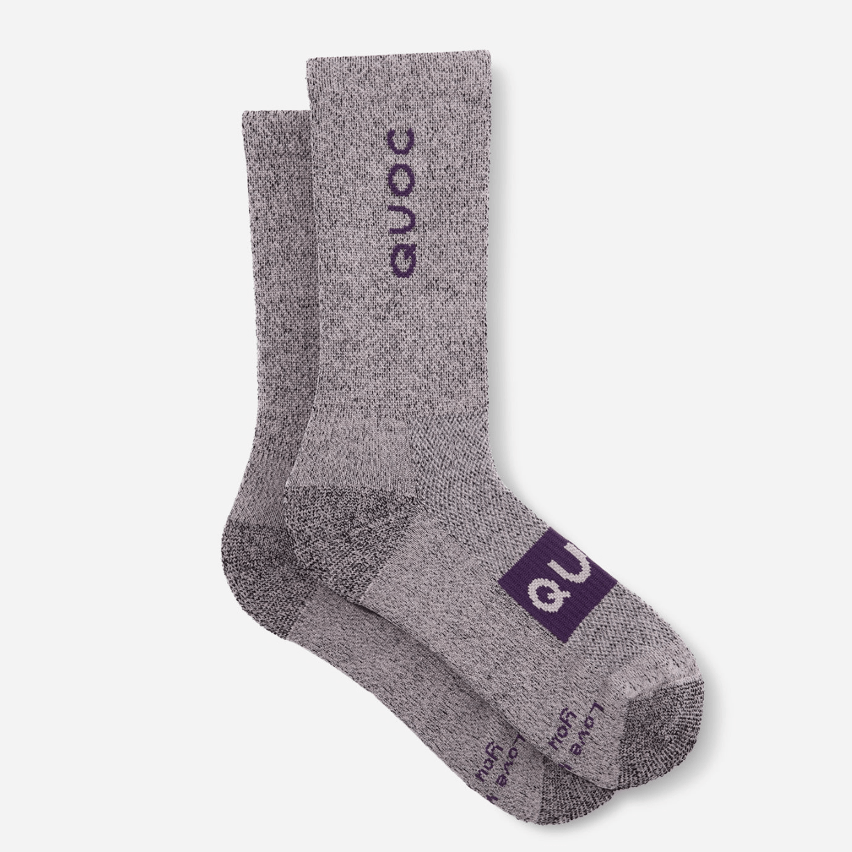QUOC All Season Merino Sock Stone / L Apparel - Clothing - Socks