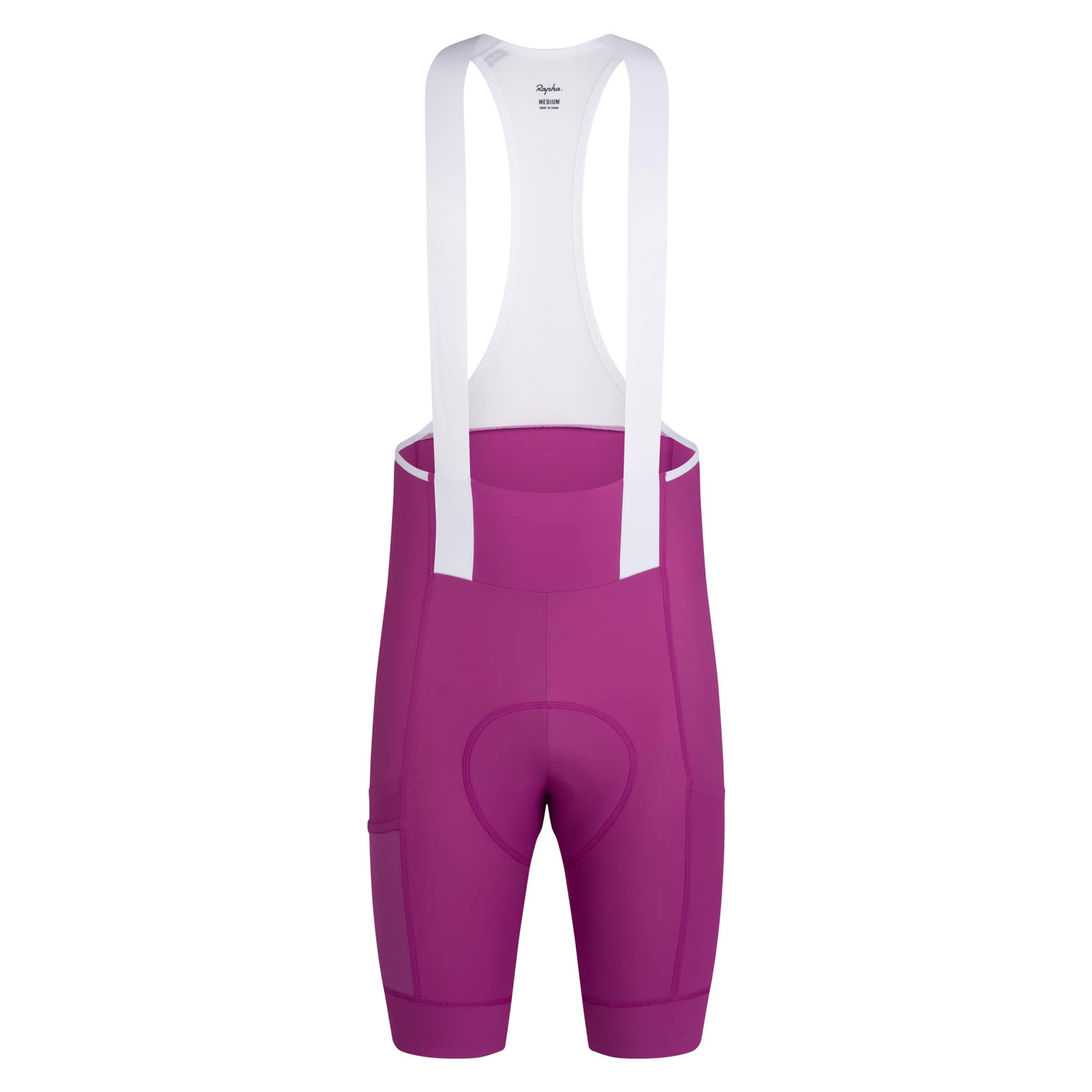Rapha Men's Brevet Element Cargo Bib Shorts Amethyst/White Alyssum / Small Apparel - Clothing - Men's Bibs - Road - Bib Shorts