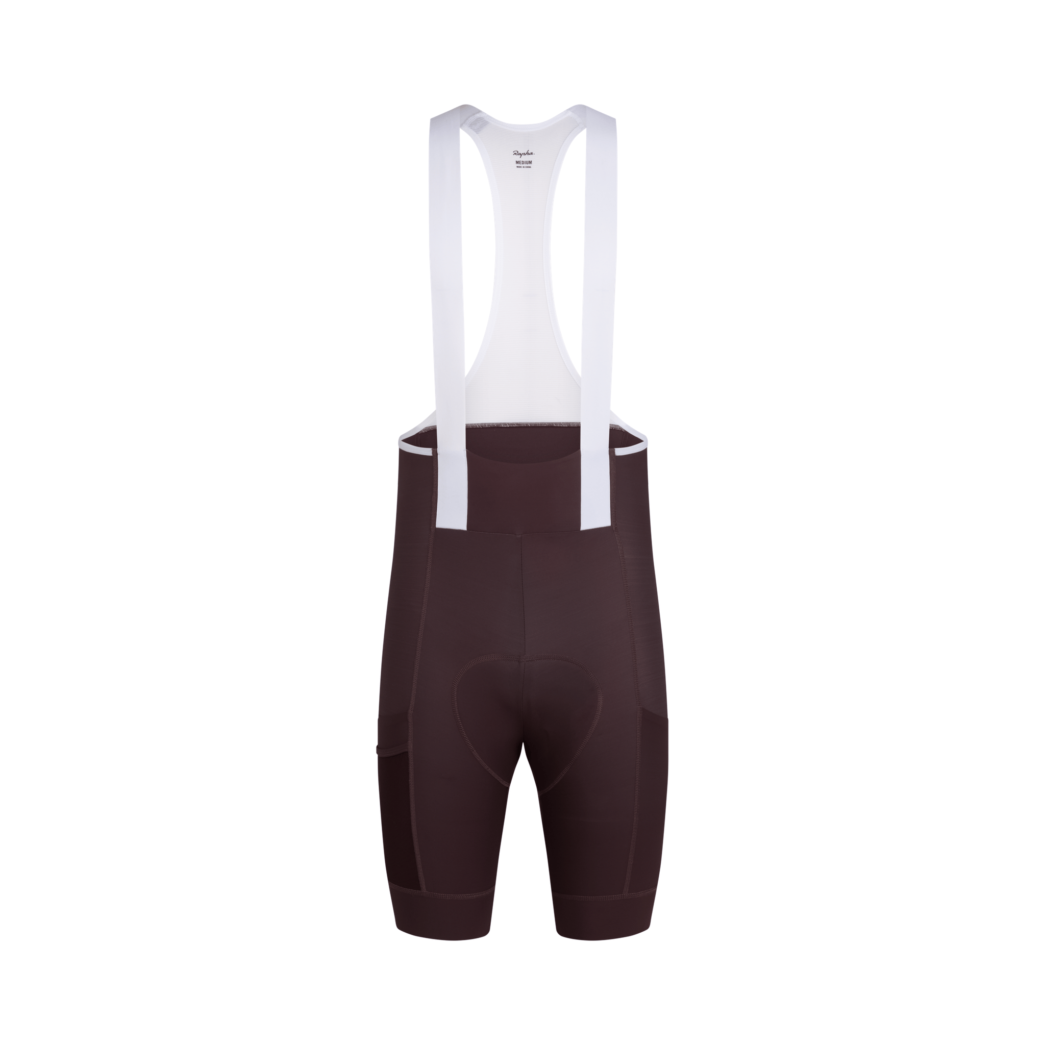 Rapha Men's Brevet Element Cargo Bib Shorts Chocolate/White / XS Apparel - Clothing - Men's Bibs - Road - Bib Shorts