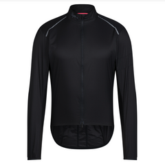Rapha Men's Brevet Element Wind Jacket Black/Grey / Small Apparel - Clothing - Men's Jackets - Road