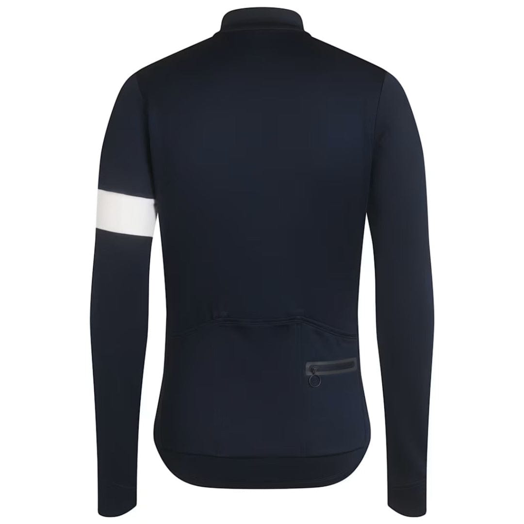 Rapha Men's Classic Long Sleeve Jersey Dark Navy/White/Light Blue Medium Apparel - Clothing - Men's Jerseys - Road