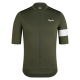 Rapha Men's Core Jersey Dark Green/White / XS Apparel - Clothing - Men's Jerseys - Road
