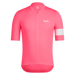 Rapha Men's Core Lightweight Jersey High-Vis Pink/White Alyssum / XS Apparel - Clothing - Men's Jerseys - Road