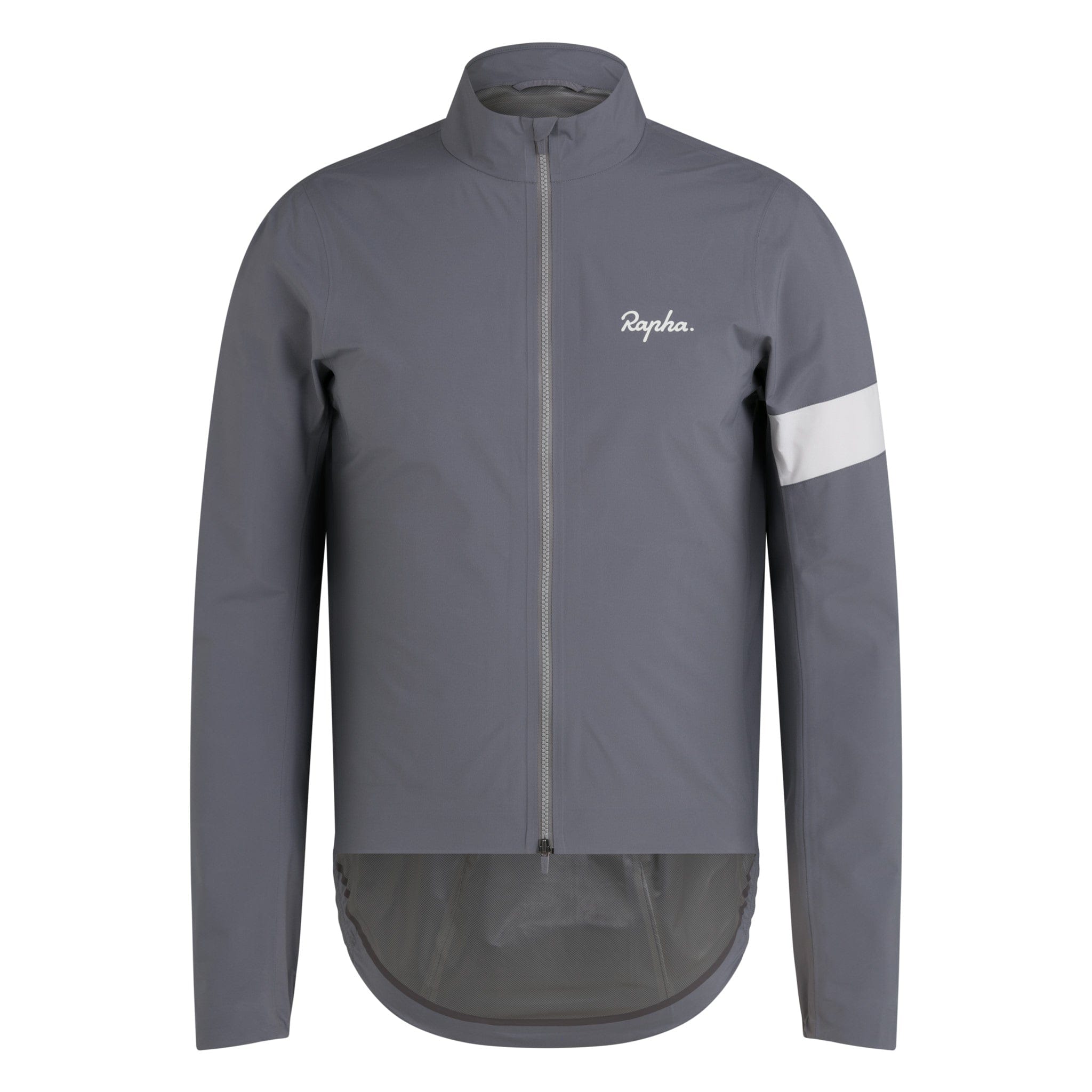 Rapha Men's Core Rain Jacket Grey/White / XS Apparel - Clothing - Men's Jackets - Road