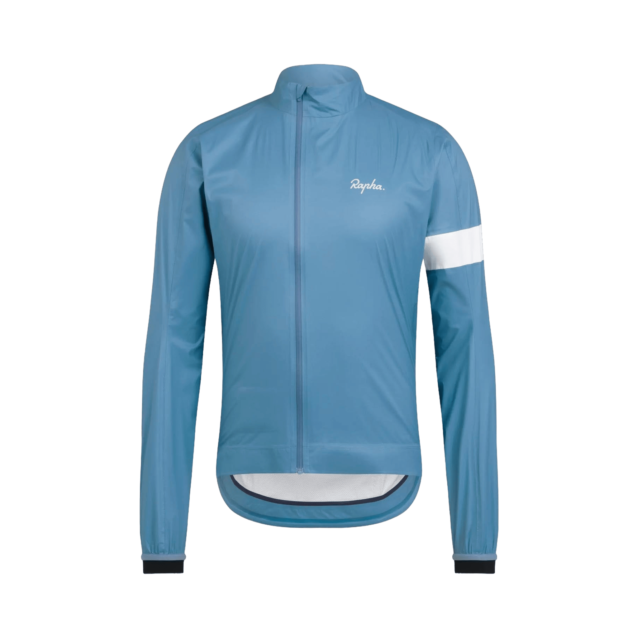 Rapha Men's Core Rain Jacket II Blue/White Medium Apparel - Clothing - Men's Jackets - Road
