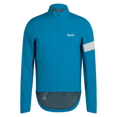Rapha Men's Core Rain Jacket Teal Blue/White / XS Apparel - Clothing - Men's Jackets - Road