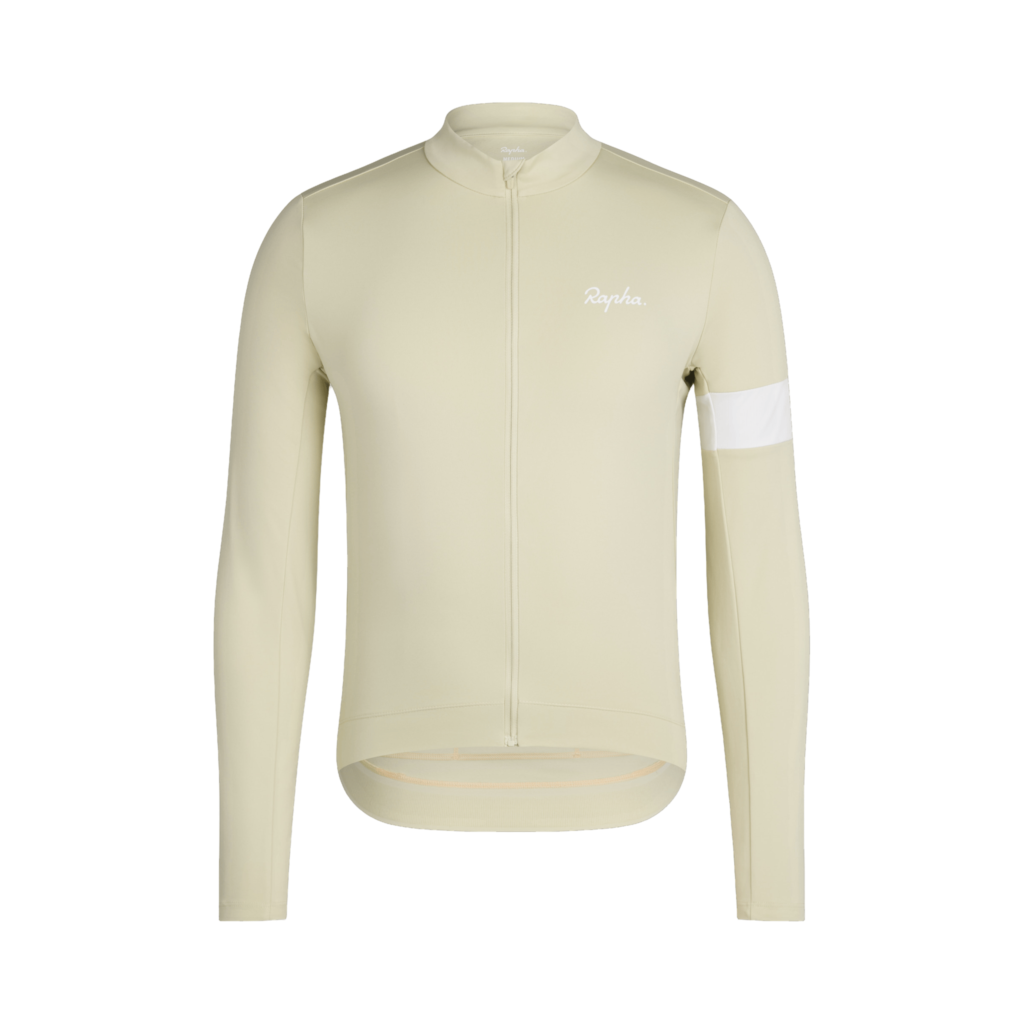 Rapha Men's Core Thermal Long Sleeve Jersey Hay/White / XS Apparel - Clothing - Men's Jerseys - Road
