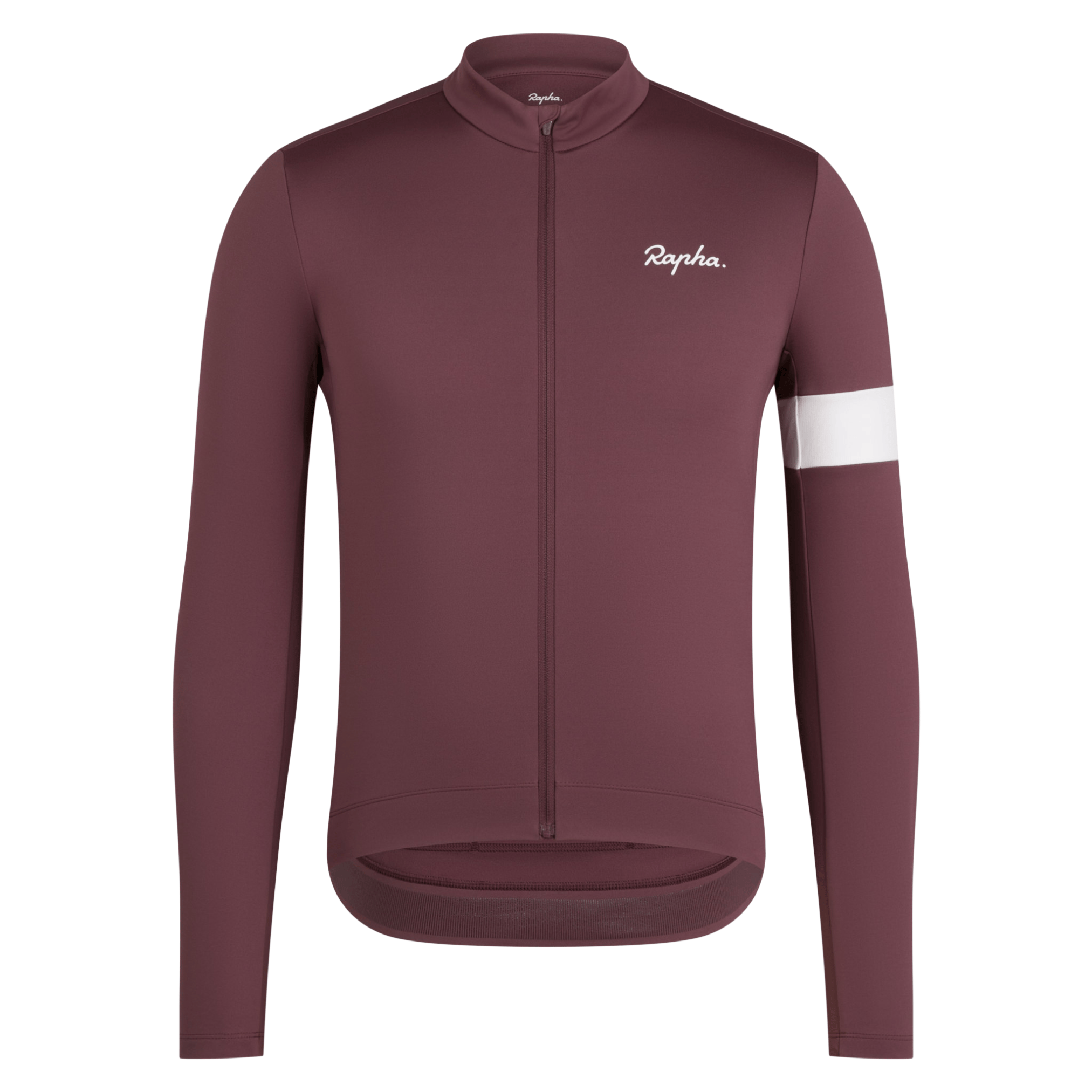 Rapha Men's Core Thermal Long Sleeve Jersey Huckleberry/White / XS Apparel - Clothing - Men's Jerseys - Road