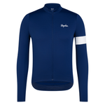 Rapha Men's Core Thermal Long Sleeve Jersey Navy/White / XXS Apparel - Clothing - Men's Jerseys - Road