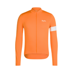 Rapha Men's Core Thermal Long Sleeve Jersey Orange/White / XS Apparel - Clothing - Men's Jerseys - Road