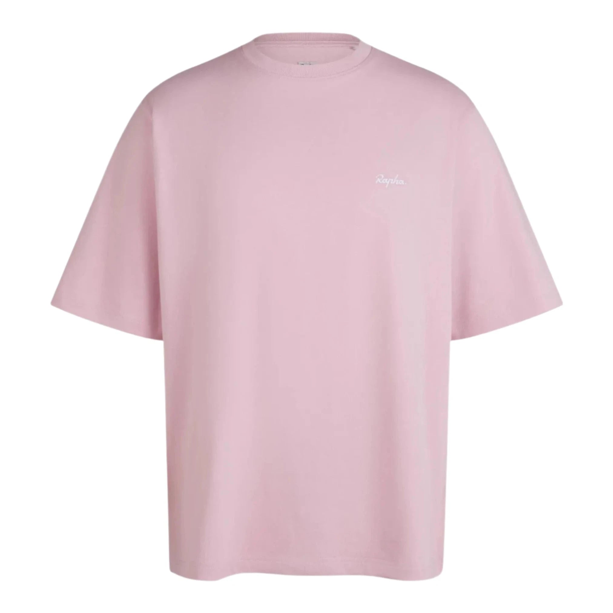 Rapha Men's Cotton T-Shirt (Relaxed Fit) Blush Pink/White / XS Apparel - Clothing - Men's Casual - Tops