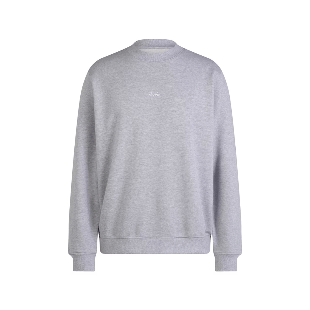 Rapha Men's Heavyweight Cotton Sweatshirt Grey/White / XS Apparel - Clothing - Men's Casual - Tops
