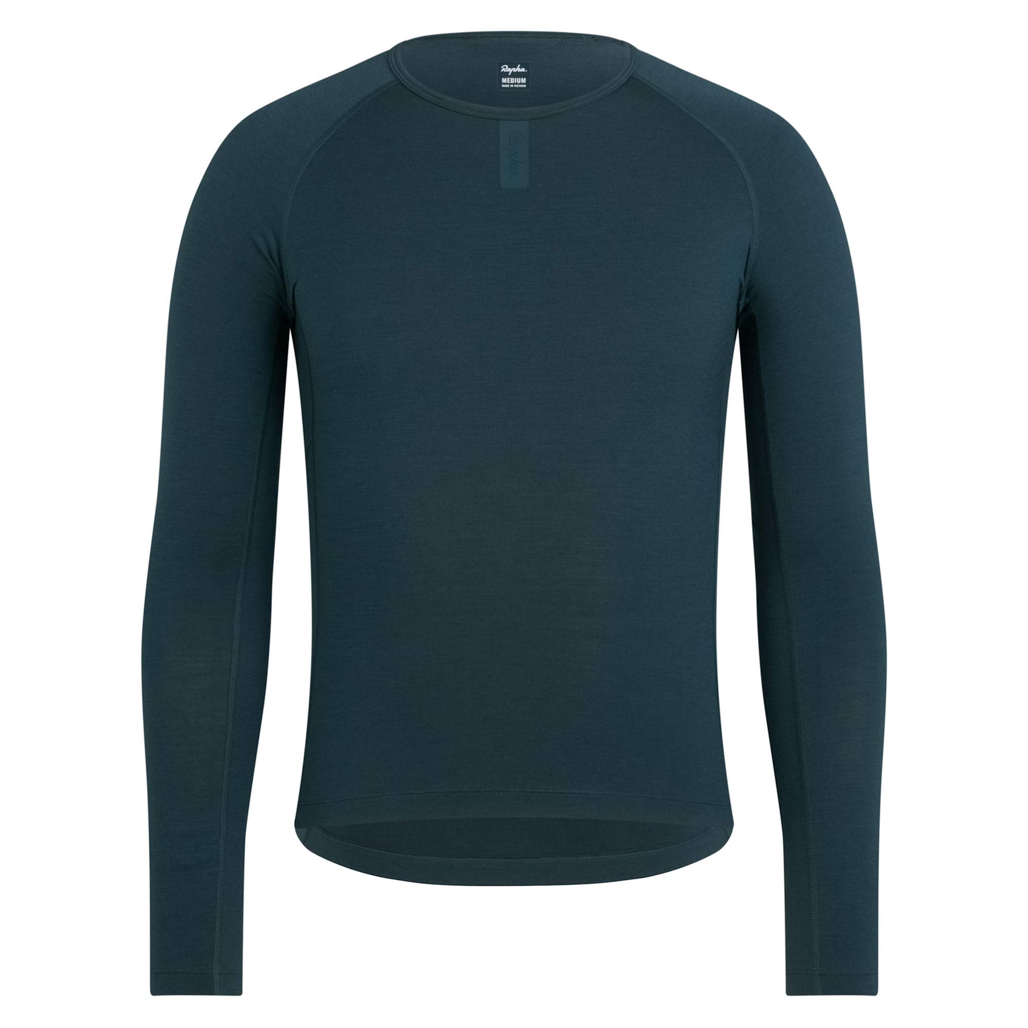Rapha Men's Merino Base Layer - Long Sleeve Forest Green/Forest Green / XS Apparel - Clothing - Men's Base Layers