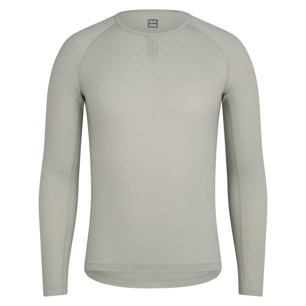 Rapha Men's Merino Base Layer - Long Sleeve Seagrass/Seagrass / XS Apparel - Clothing - Men's Base Layers