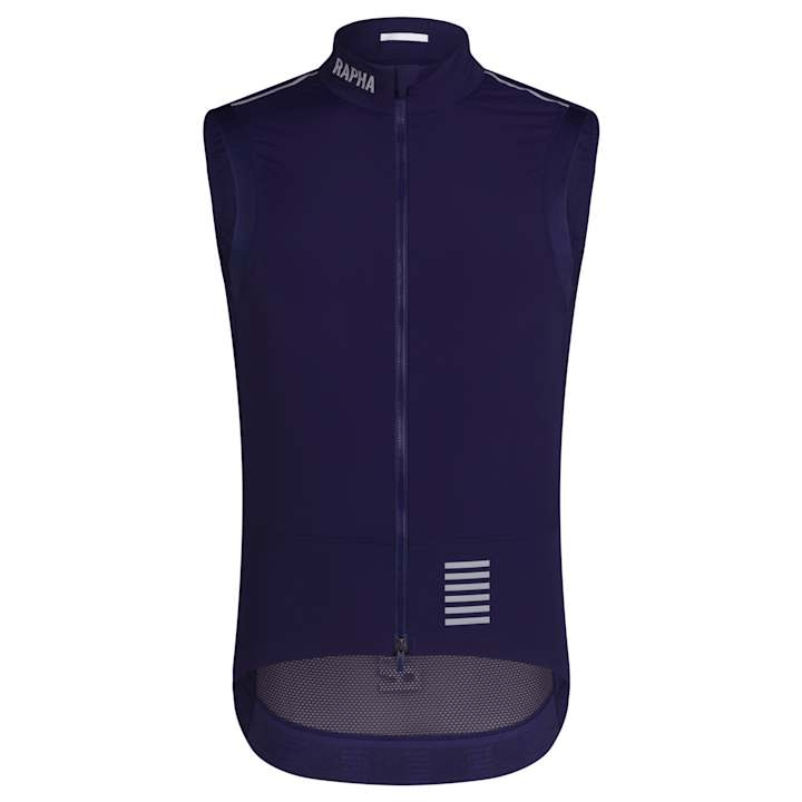 Rapha Men's Pro Team Lightweight Gilet Navy Purple/White / S Apparel - Clothing - Men's Vests