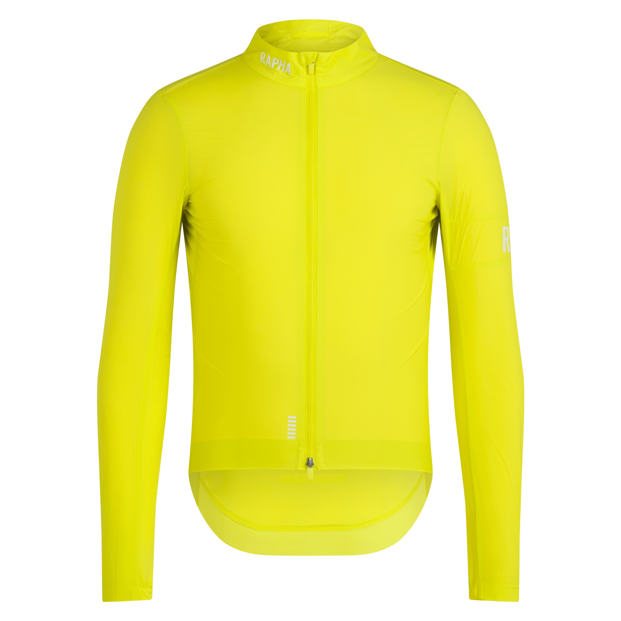 Rapha Men's Pro Team Lightweight Wind Jacket Chartreuse/White / XS Apparel - Clothing - Men's Jackets - Road