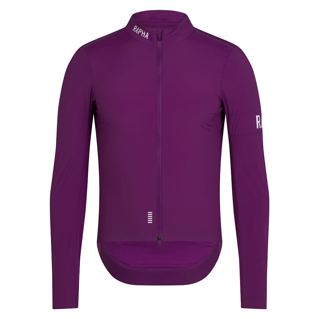 Rapha Men's Pro Team Lightweight Wind Jacket II Deep Magenta/White / XS Apparel - Clothing - Men's Jackets - Road
