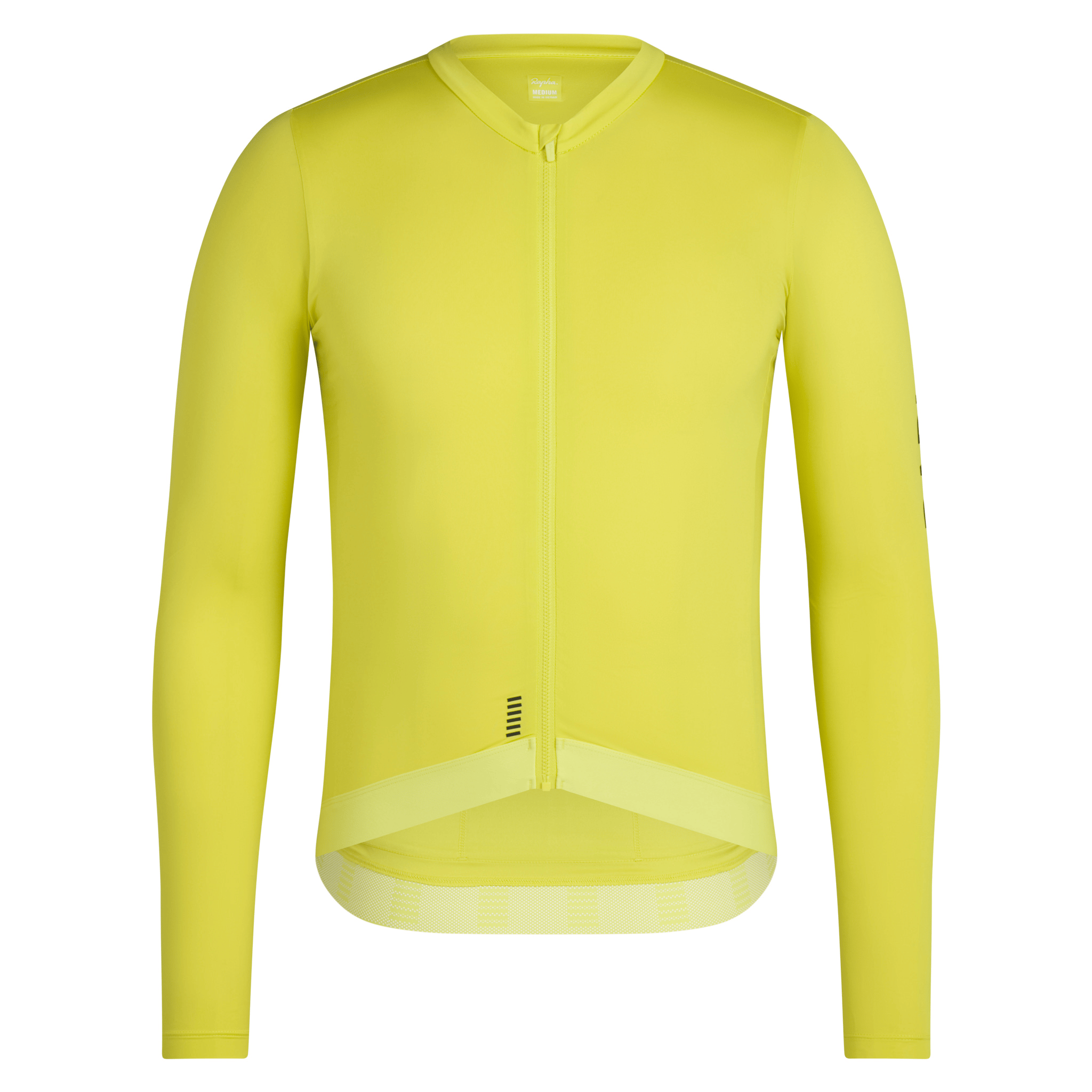 Rapha Men's Pro Team Long Sleeve Lightweight Jersey Chartreuse/Black / XS Apparel - Clothing - Men's Jerseys - Road